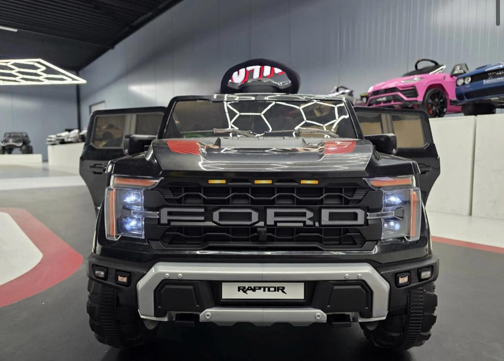 Auto elettrica per bambini Ford Raptor 1 posto 12V nera