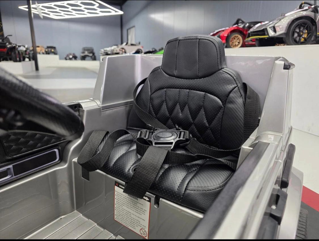 Auto elettrica per bambini Mercedes G63 12V grigio metallizzato 1 posto