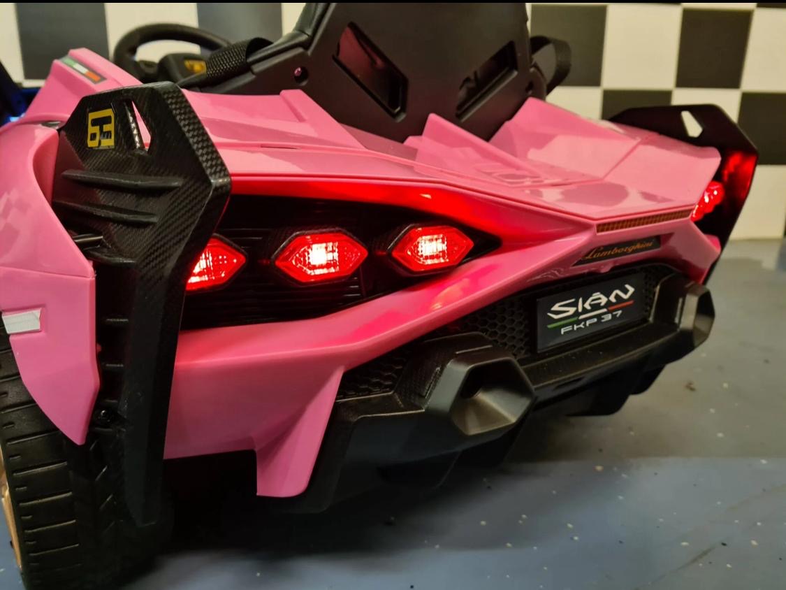Auto elettrica per bambini Lamborghini Sian 12V rosa