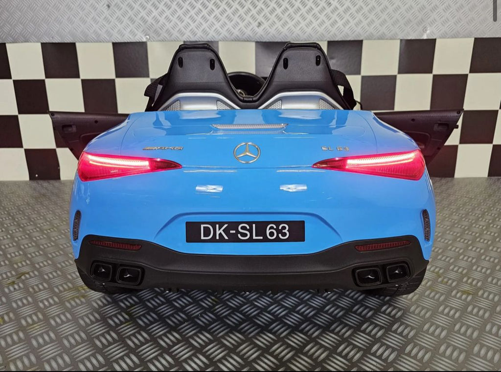 Mercedes SL63 Elettrica per Bambini 12V Blu Metallizzato
