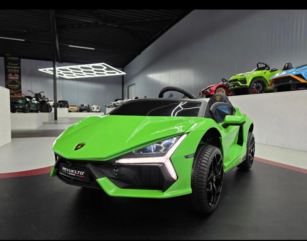 Auto elettrica per bambini Lamborghini Revuelto 2 posti 24V verde