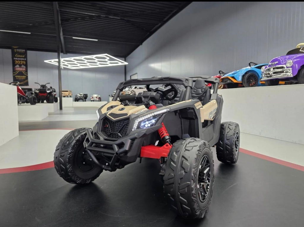Buggy elettrico per bambini Can-Am Maverick 12V khaki