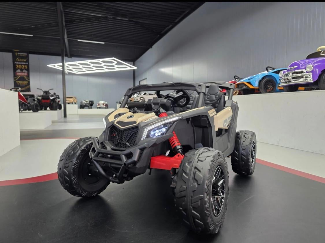 Buggy elettrico per bambini Can-Am Maverick 12V khaki