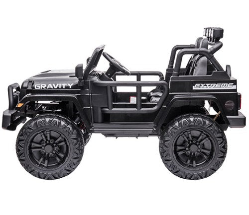 Jeep elettrica per bambini Gravity 12V nera metallizzata - immagine 2