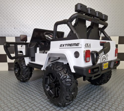 Jeep elettrica per bambini Gravity 12V bianca 2 posti - immagine 5