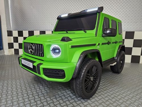 Auto elettrica per bambini Mercedes G63 AMG 24V verde opaco 2 posti