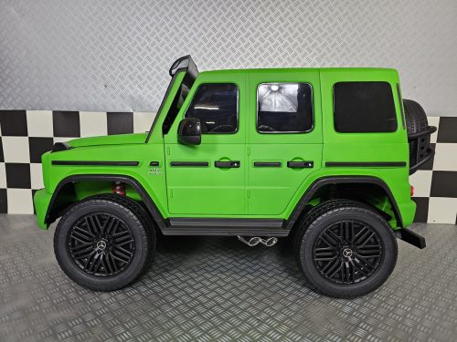 Auto elettrica per bambini Mercedes G63 AMG 24V verde opaco 2 posti