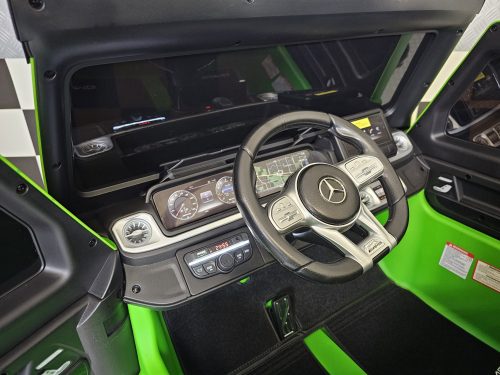 Auto elettrica per bambini Mercedes G63 AMG 24V verde opaco 2 posti