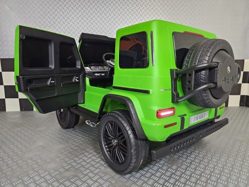 Auto elettrica per bambini Mercedes G63 AMG 24V verde opaco 2 posti