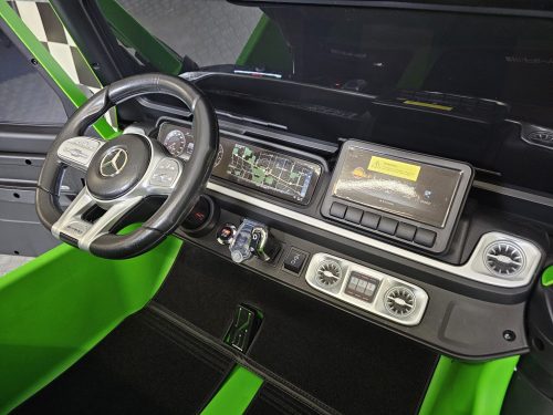 Auto elettrica per bambini Mercedes G63 AMG 24V verde opaco 2 posti
