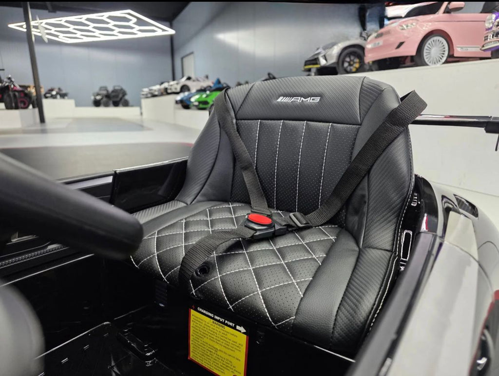 Mercedes GT3 AMG Elettrica per Bambini 12V Nero Metallizzato