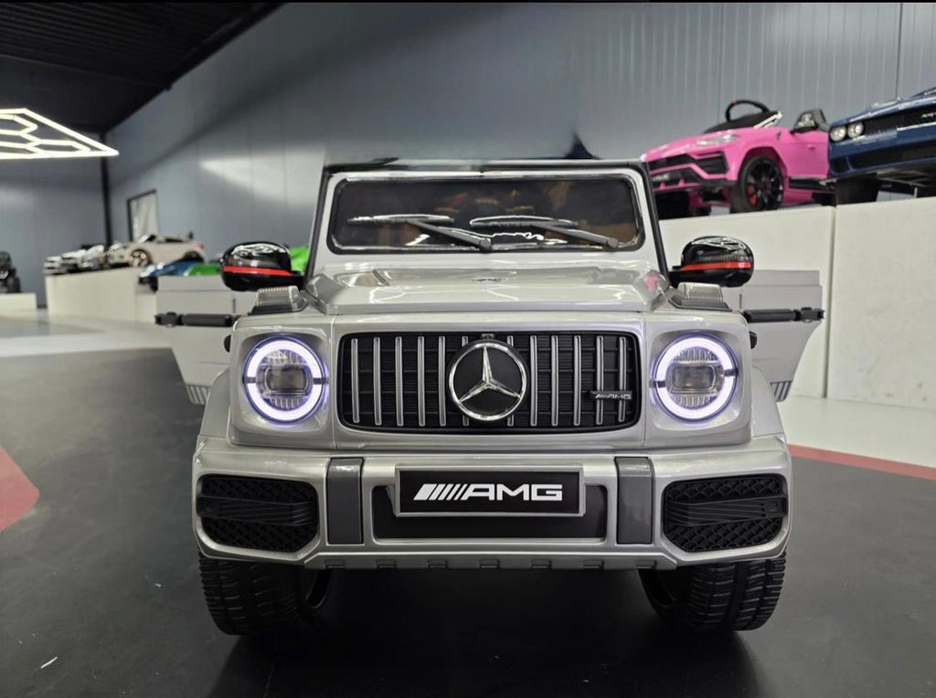 Auto elettrica per bambini Mercedes G63 12V grigio metallizzato 1 posto
