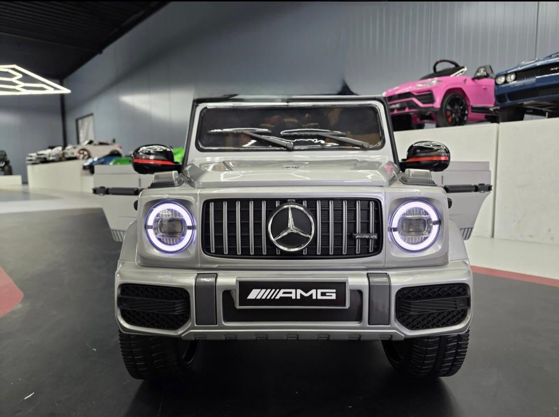 Auto elettrica per bambini Mercedes G63 12V grigio metallizzato 1 posto