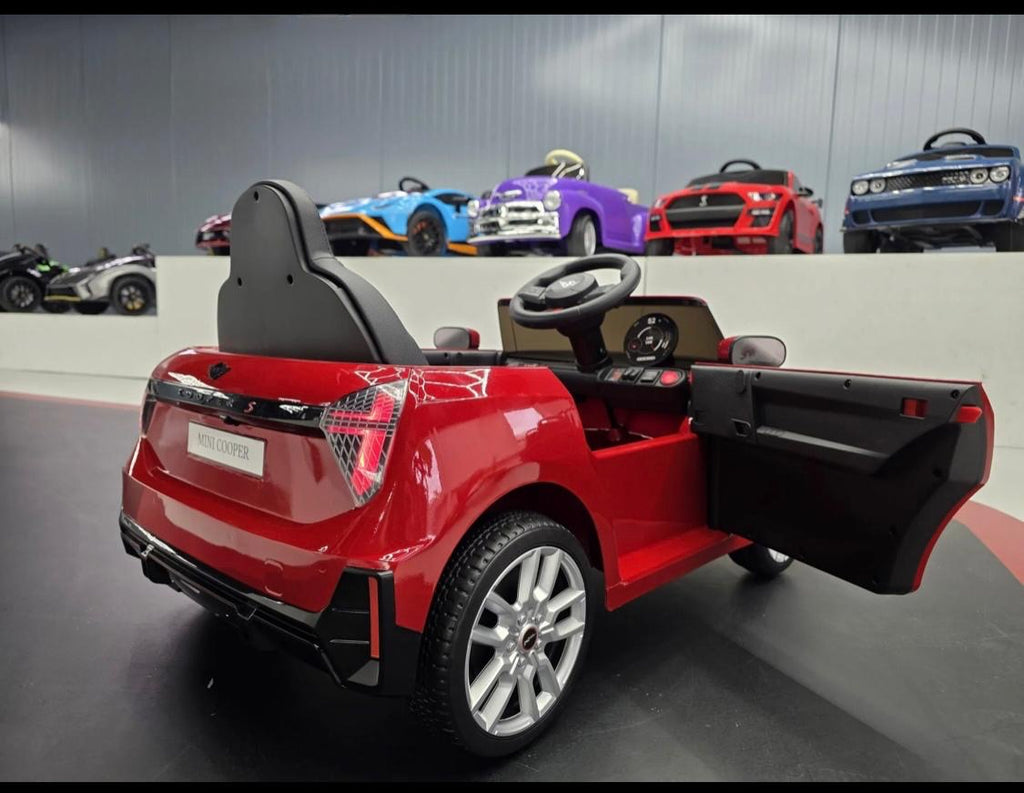 Mini Cooper S Elettrica per Bambini 12V Rosso Metallizzato
