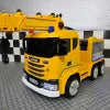 Camion gru elettrico Scania 12V giallo