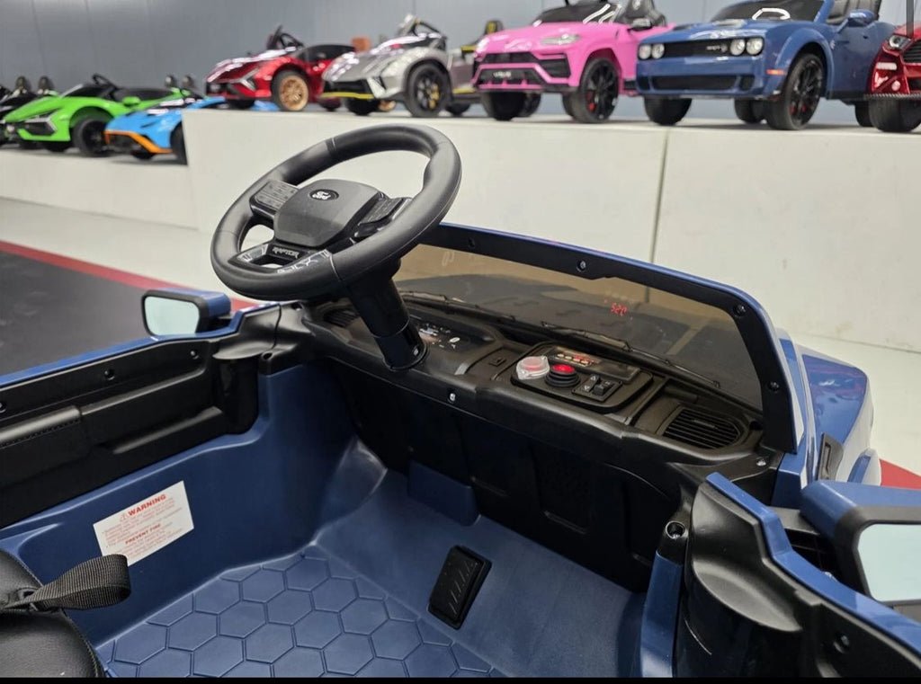 Auto elettrica per bambini Ford Raptor 2 posti 24V blu
