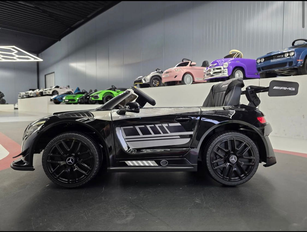 Mercedes GT3 AMG Elettrica per Bambini 12V Nero Metallizzato