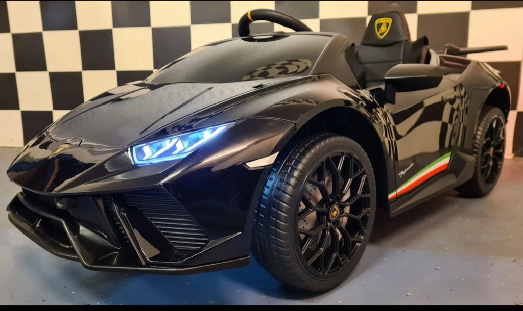 Auto elettrica per bambini Lamborghini Huracan 12V nero metallizzato
