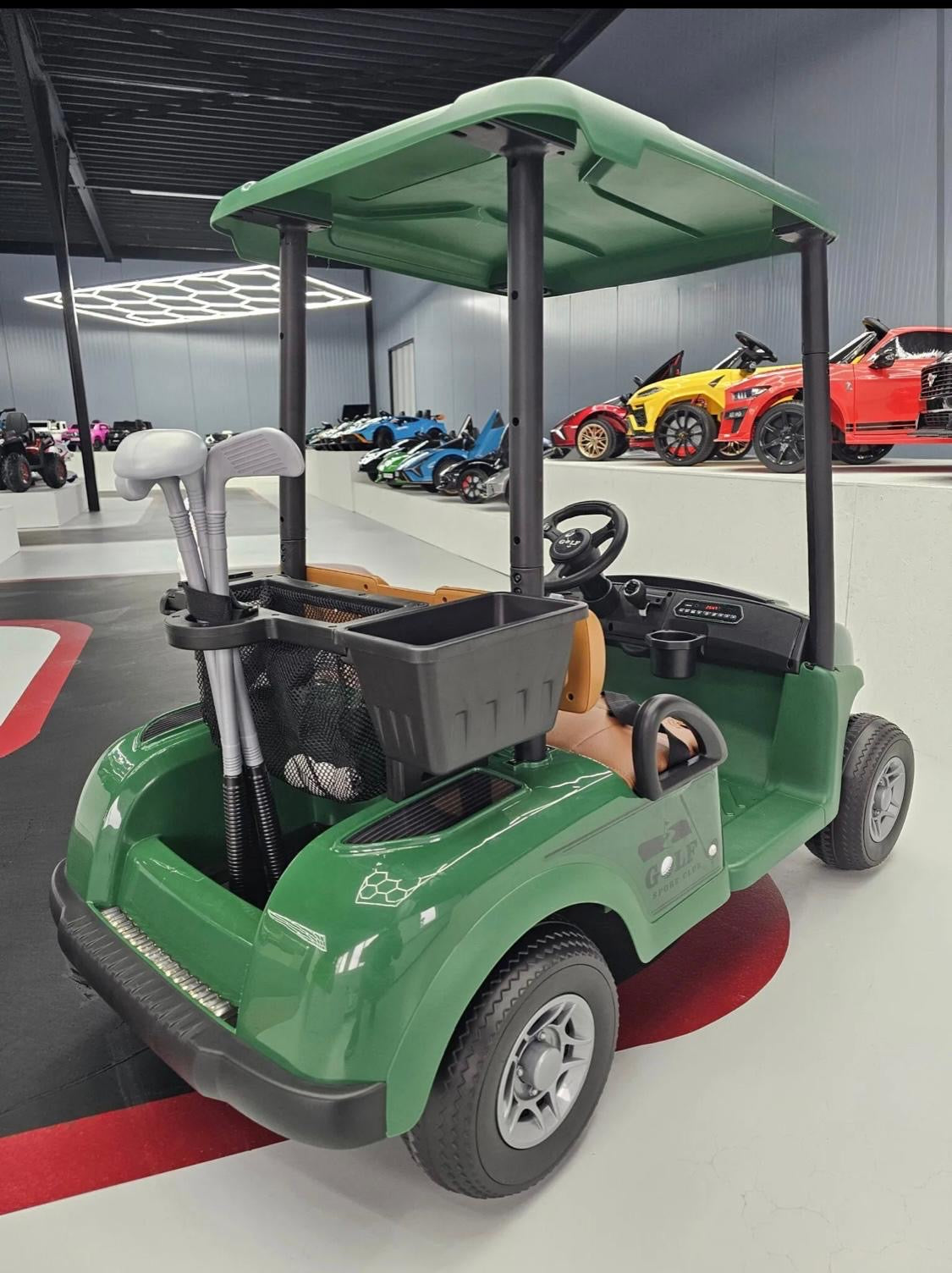 Golf cart elettrico per bambini 24V verde