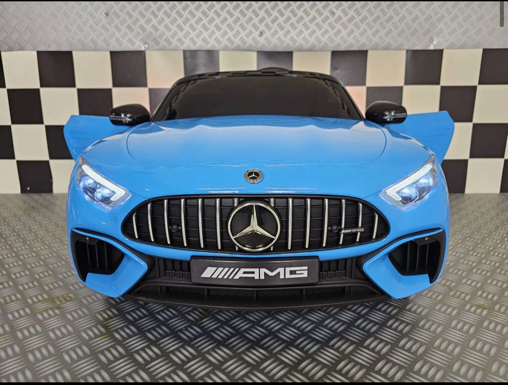 Mercedes SL63 Elettrica per Bambini 12V Blu Metallizzato