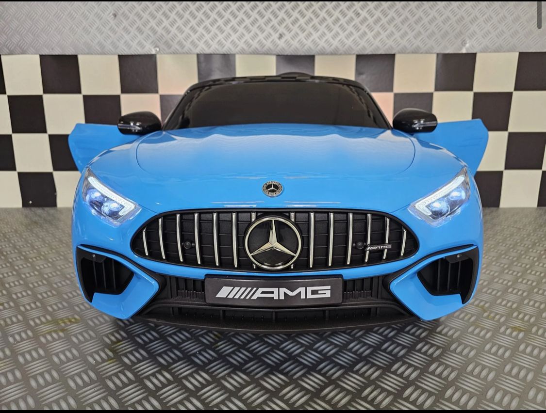 Mercedes SL63 Elettrica per Bambini 12V Blu Metallizzato