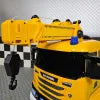 Camion gru elettrico Scania 12V giallo