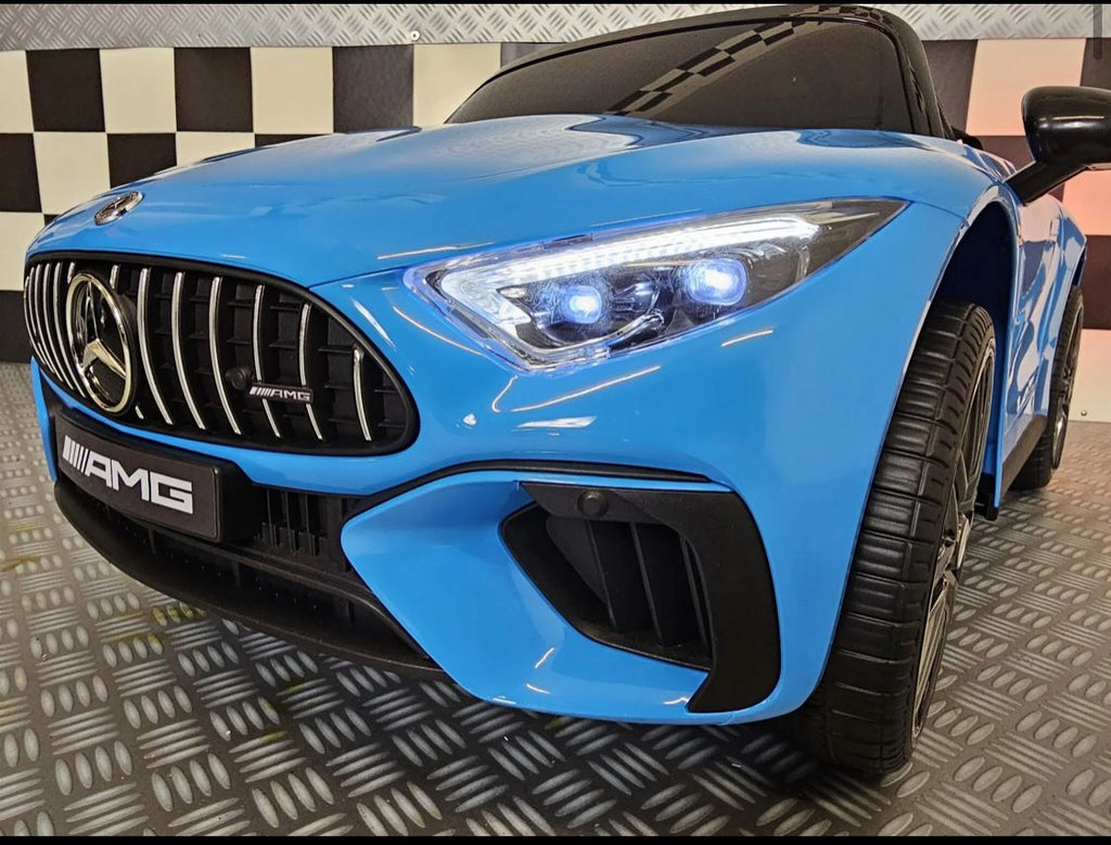 Mercedes SL63 Elettrica per Bambini 12V Blu Metallizzato