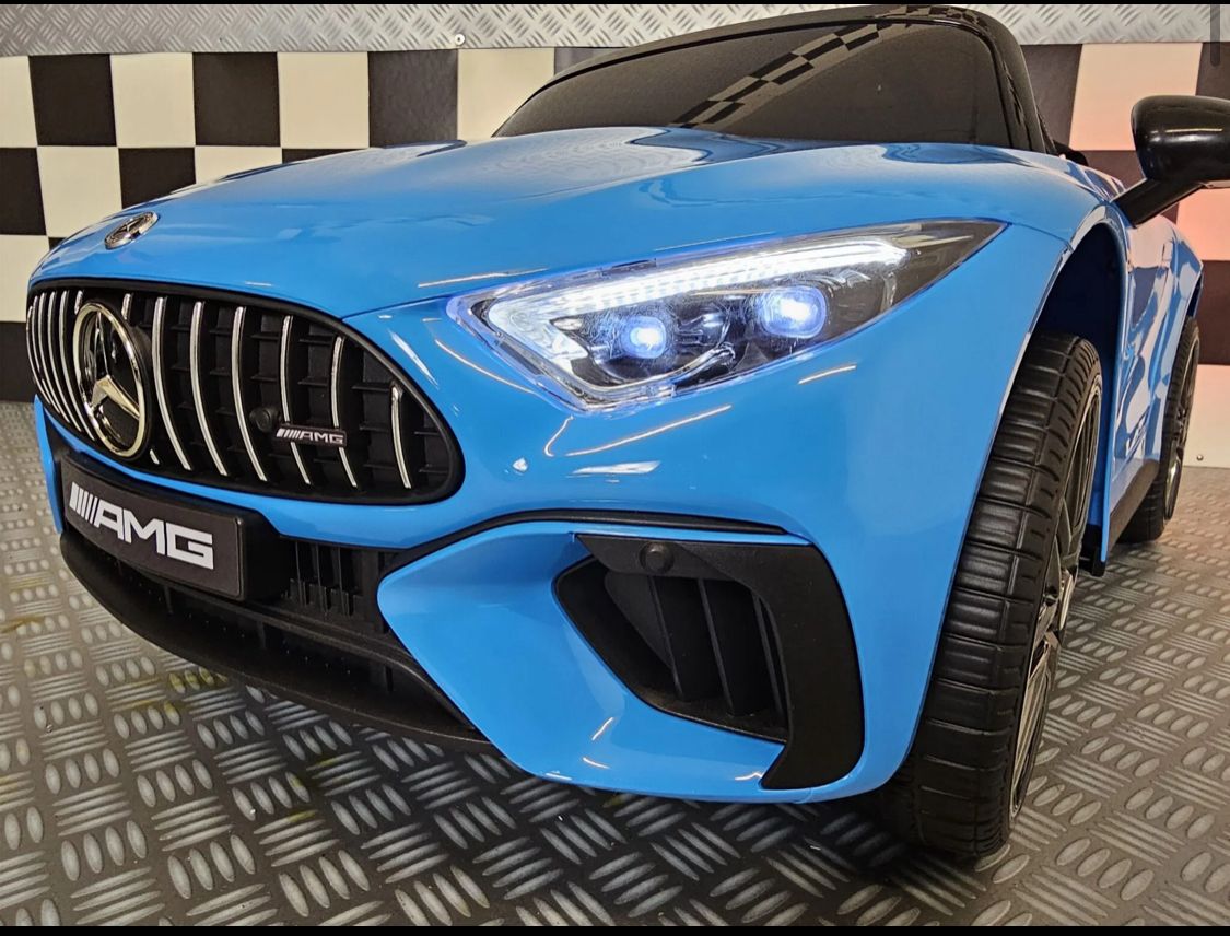Mercedes SL63 Elettrica per Bambini 12V Blu Metallizzato