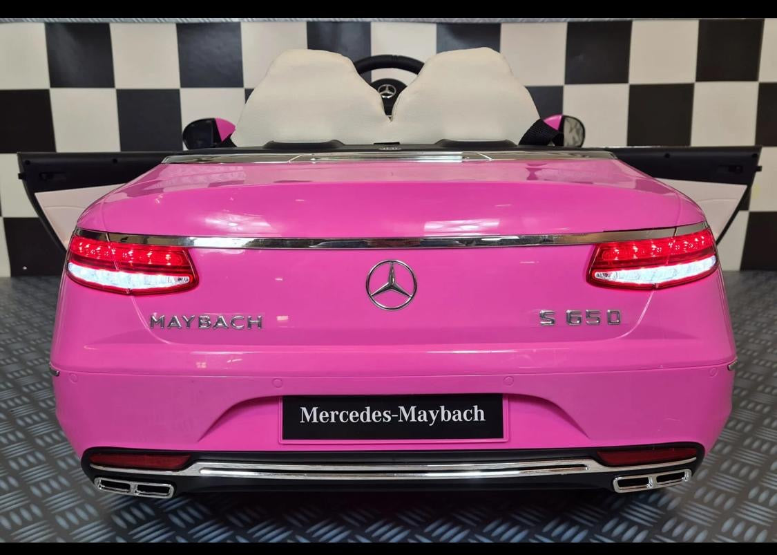 Mercedes Maybach S650 Elettrica per Bambini 12V Rosa