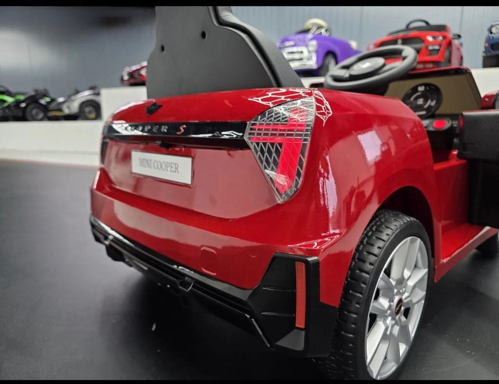 Mini Cooper S Elettrica per Bambini 12V Rosso Metallizzato