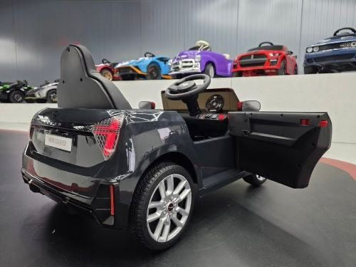 Mini Cooper S Elettrica per Bambini 12V Nero Metallizzato