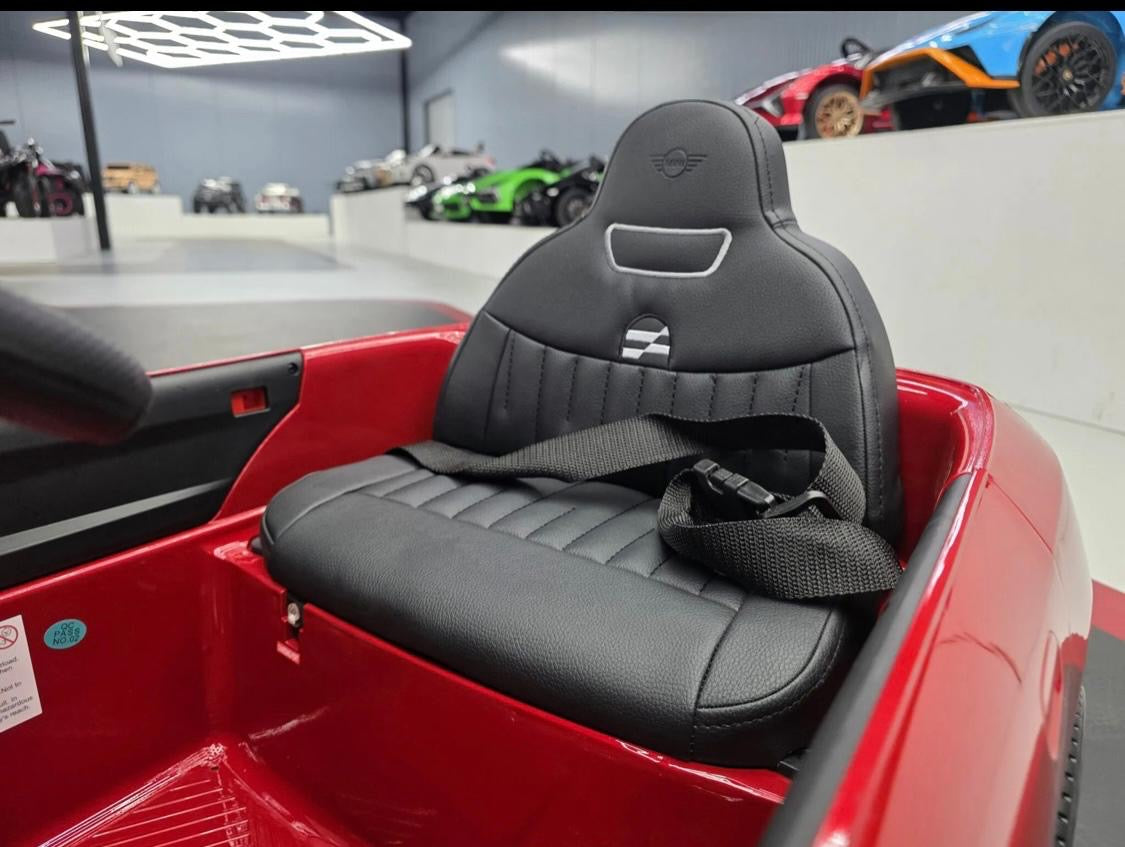Mini Cooper S Elettrica per Bambini 12V Rosso Metallizzato