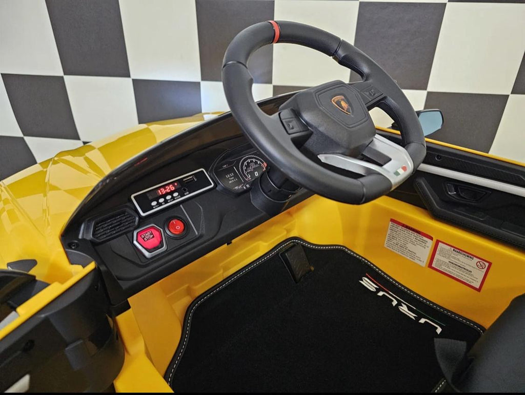 Auto elettrica per bambini Lamborghini Urus 12V gialla