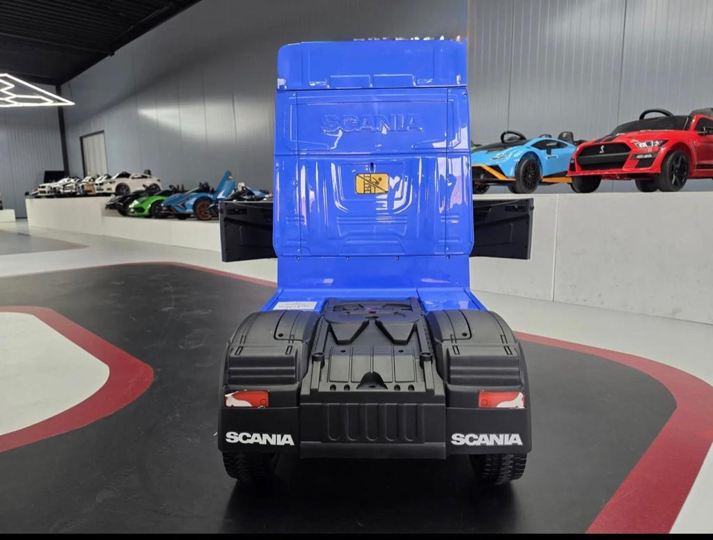 Camion elettrico per bambini Scania 12V blu