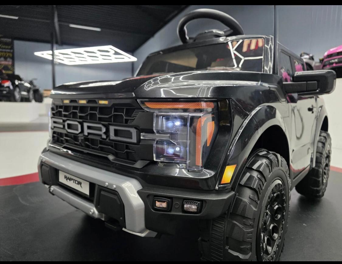 Auto elettrica per bambini Ford Raptor 1 posto 12V nera