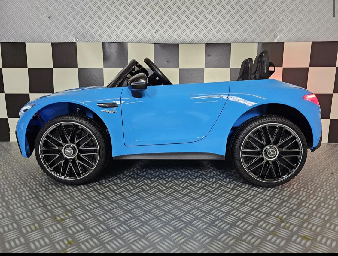 Mercedes SL63 Elettrica per Bambini 12V Blu Metallizzato