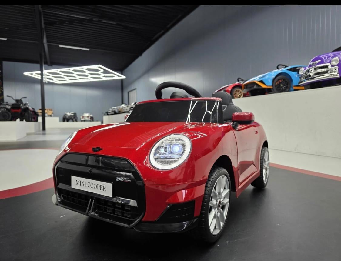 Mini Cooper S Elettrica per Bambini 12V Rosso Metallizzato