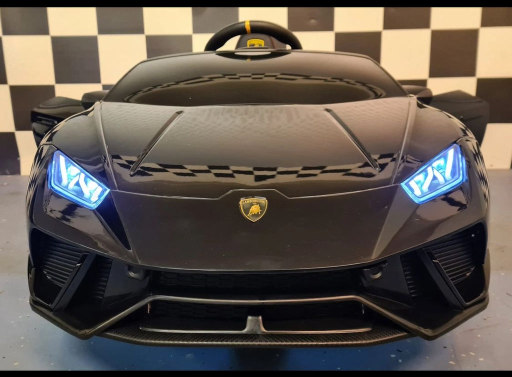 Auto elettrica per bambini Lamborghini Huracan 12V nero metallizzato