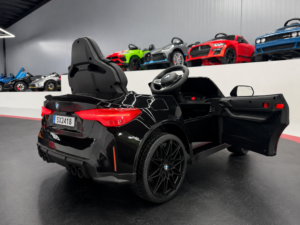 BMW M4 Elettrica per Bambini 12V Nero Metallizzato