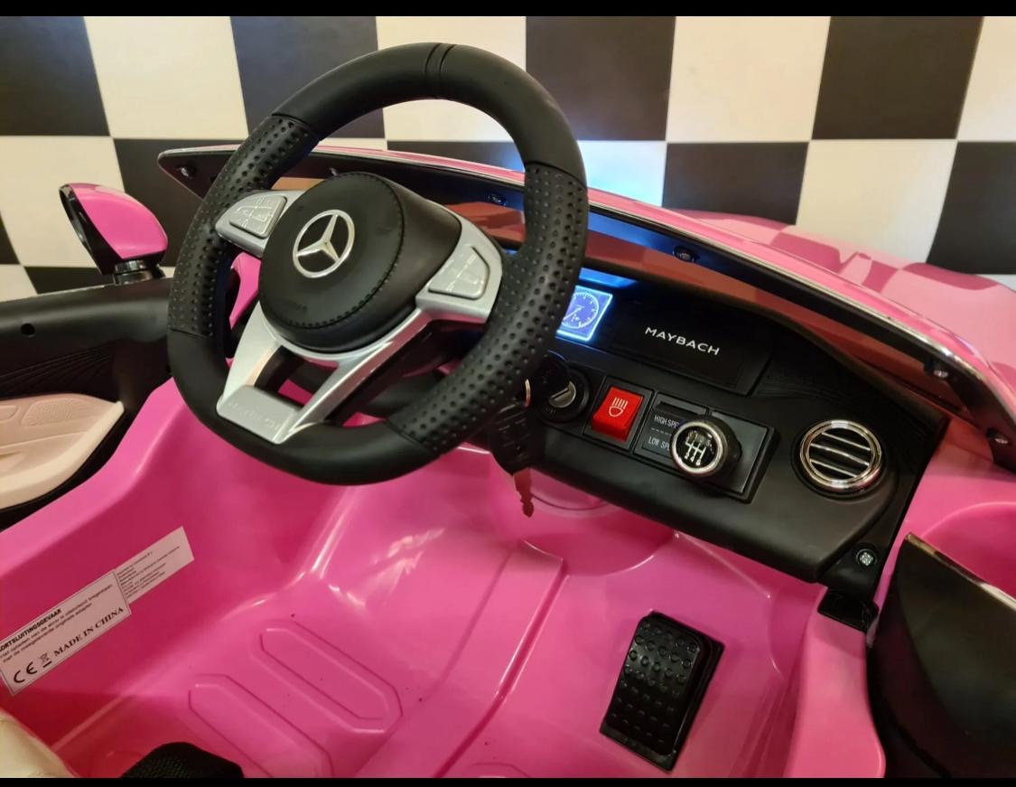 Mercedes Maybach S650 Elettrica per Bambini 12V Rosa
