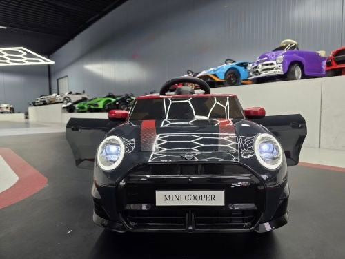 Mini Cooper S Elettrica per Bambini 12V Nero Metallizzato