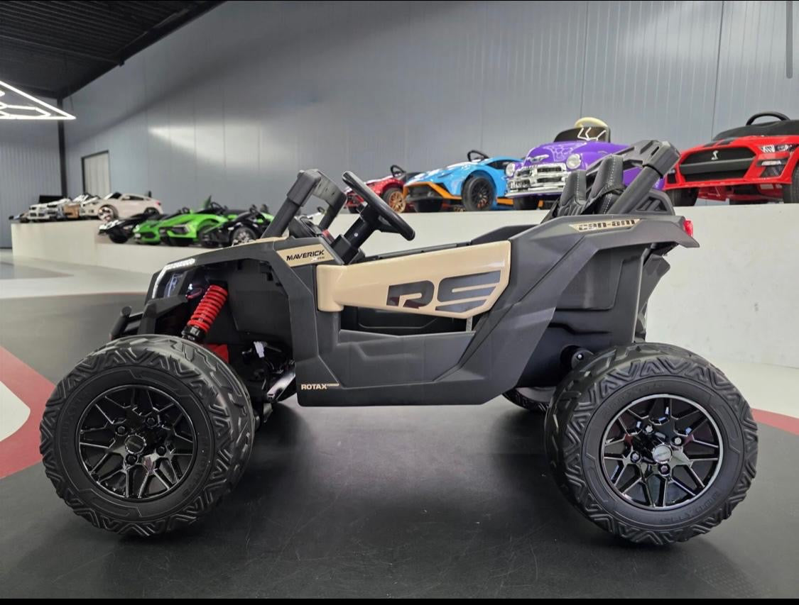 Buggy elettrico per bambini Can-Am Maverick 12V khaki
