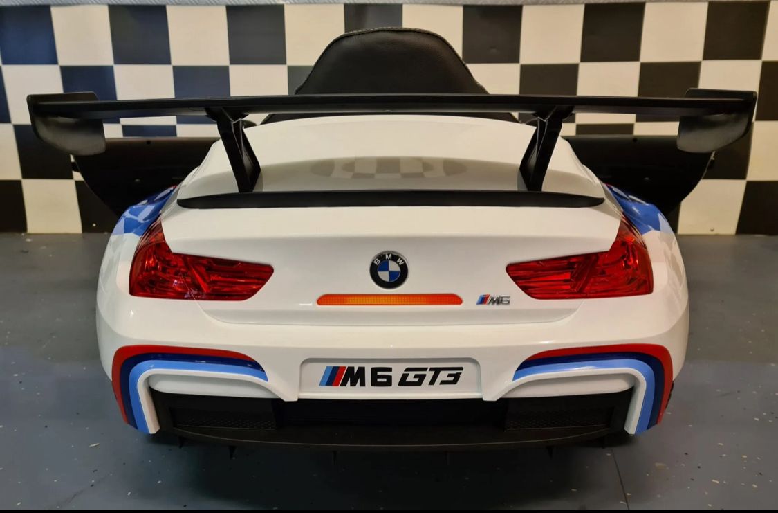 BMW M6 GT3 Elettrica per Bambini 12V Bianca