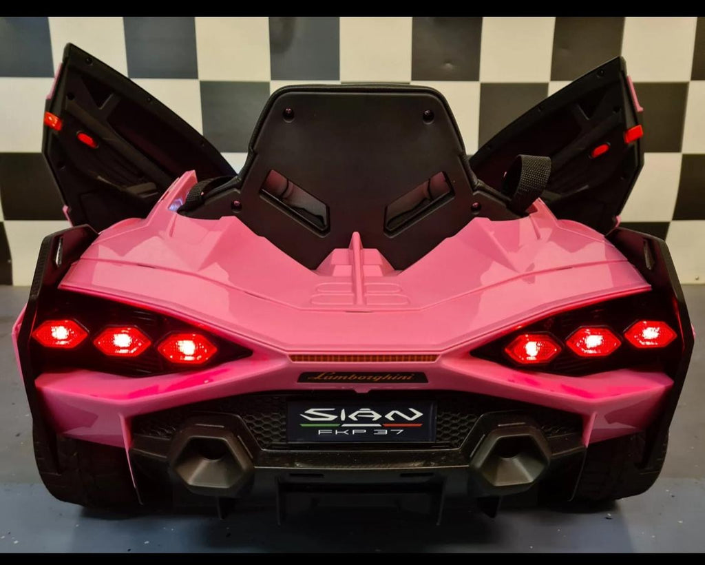 Auto elettrica per bambini Lamborghini Sian 12V rosa