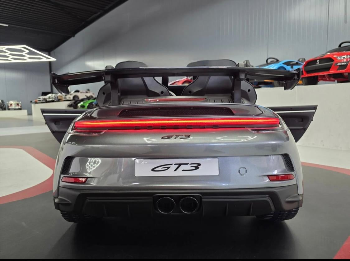 Auto elettrica per bambini Porsche 911 GT3 24V grigia metallizzata