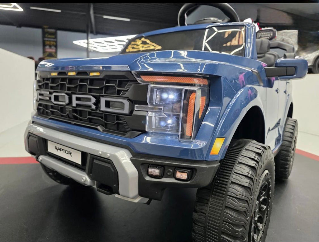 Auto elettrica per bambini Ford Raptor 2 posti 24V blu
