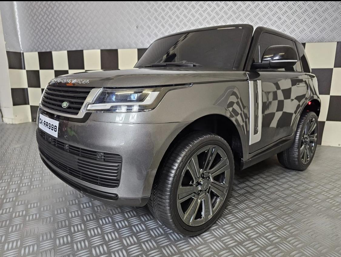 Auto elettrica per bambini Range Rover Vogue 24V grigio metallizzato