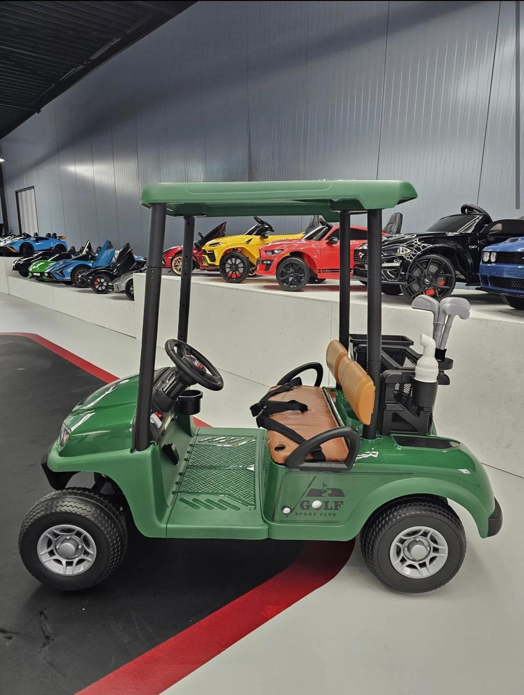 Golf cart elettrico per bambini 24V verde