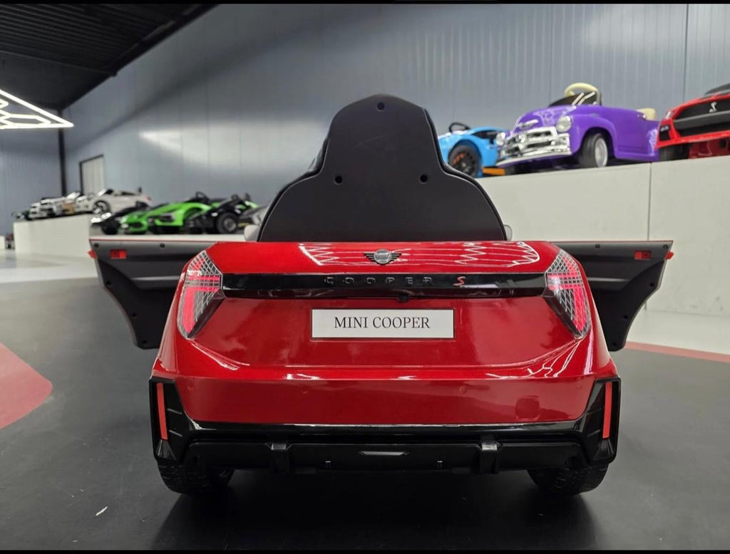 Mini Cooper S Elettrica per Bambini 12V Rosso Metallizzato