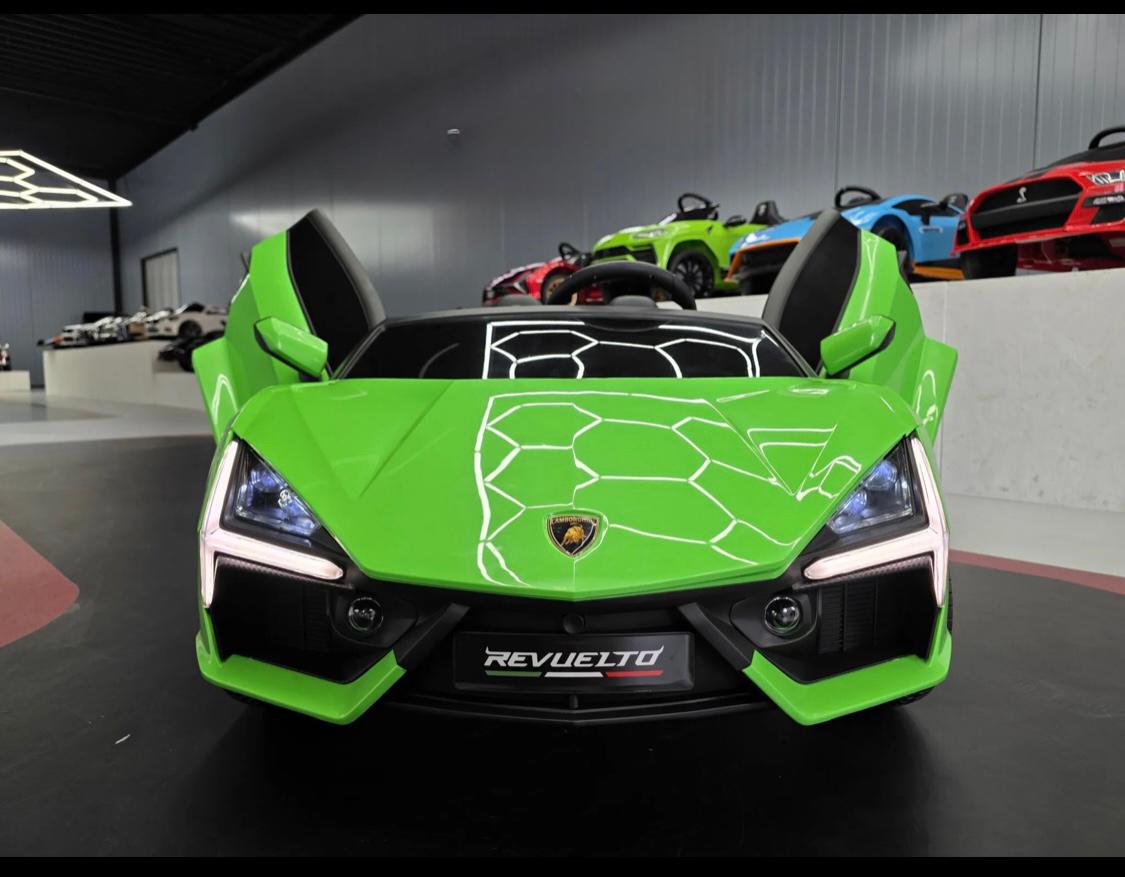 Auto elettrica per bambini Lamborghini Revuelto 2 posti 24V verde
